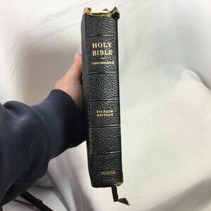 Holy Bible Pilgrim Edition Oxford Press 1952 2nd Ed. Black Leather Cover
